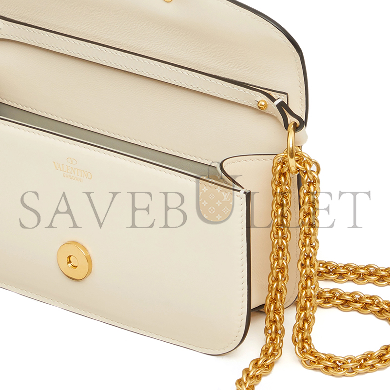 VALENTINO GARAVANI LOCÒ SMALL LEATHER SHOULDER BAG WB0K53ZXLI16 (19*10.5*5cm)